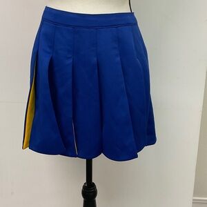 Vintage Fly Away Cheer Skirt Blue and Gold